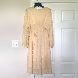 Chicwish ivory/cream dress. Size: Small. WORN ONCE.